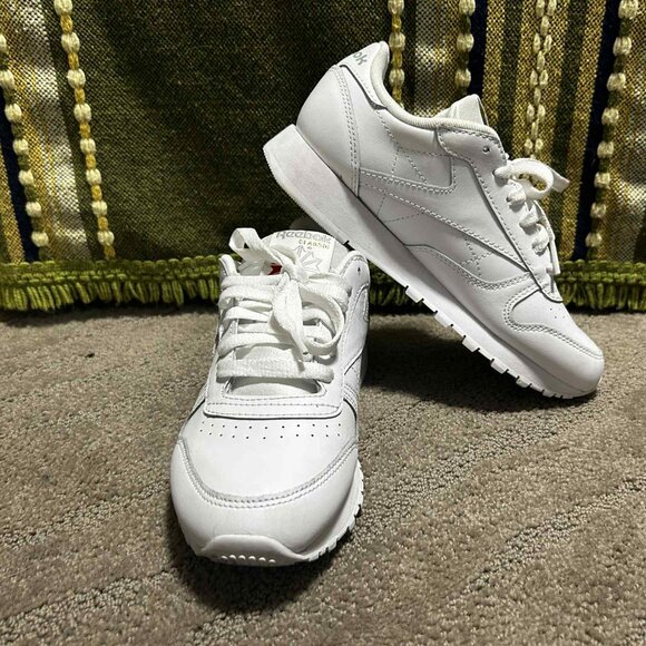 Reebok Classic Leather Sneakers White Women’s 6.5 / EU 37.5 – Minimal Wear - Picture 5 of 6